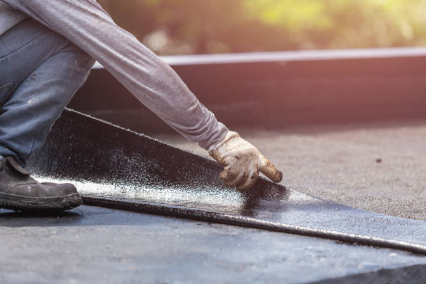 Professional Emergency Waterproofing technician working in Bushton, KS